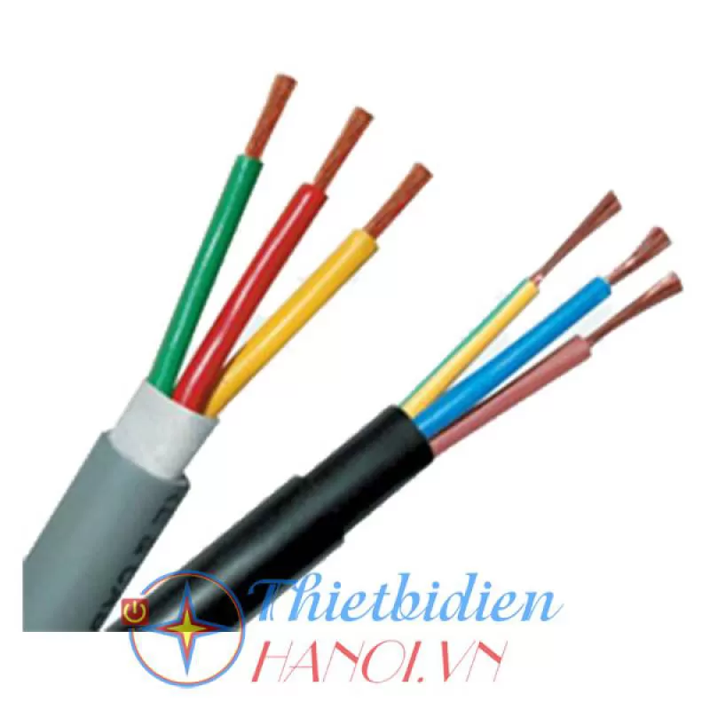 Dây điện Cadisun, dây tròn đặc 3 ruột VCTF 3x0.5