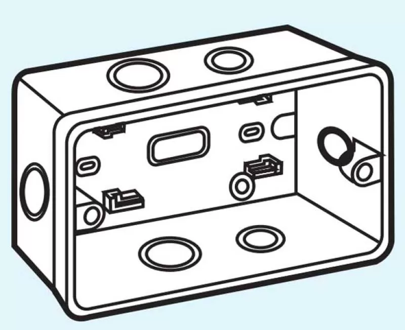 Đế âm nhựa dùng cho mặt Át kiểu A B - SG100/HA/HB