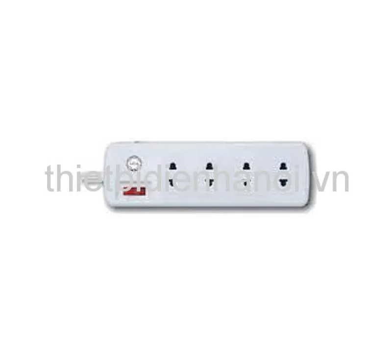 Ổ cắm kéo dài công suất lớn LIOA - 4 ổ 2 chấu (4SS2.5-2) 