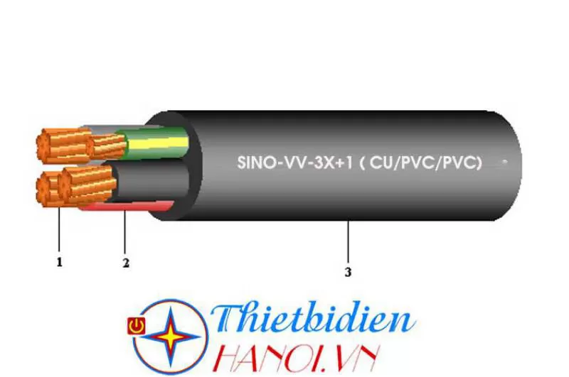Dây cáp điện Sino, Cáp treo hạ thế VV 3x95+1x50 