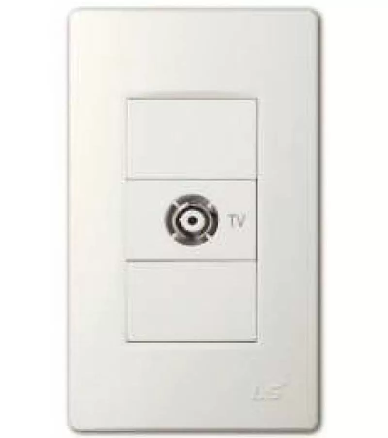 Ổ cắm tivi, TV Socket LS - Korea ( LSV - CBTW )