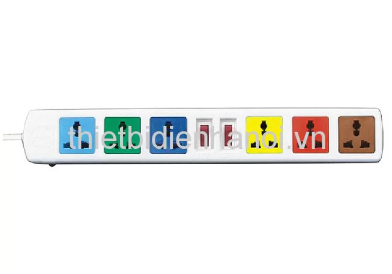 Ổ cắm kéo dài đa năng công tắc 2 cực (6DN2.52WN) 
