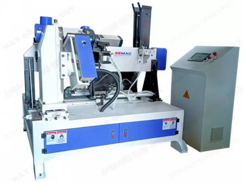 Máy phay rãnh mộng bọ ke ghế 2 đầu