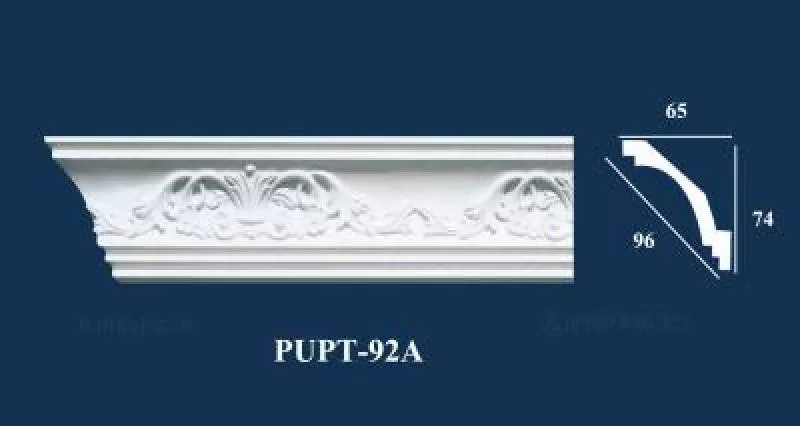 Phào cổ trần PU hoa văn PUPT-92A