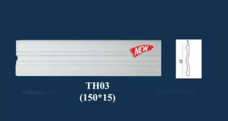 Phào chỉ PS ốp chân tường TH03