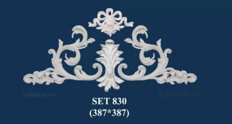 Set hoa văn trang trí pu SET-830
