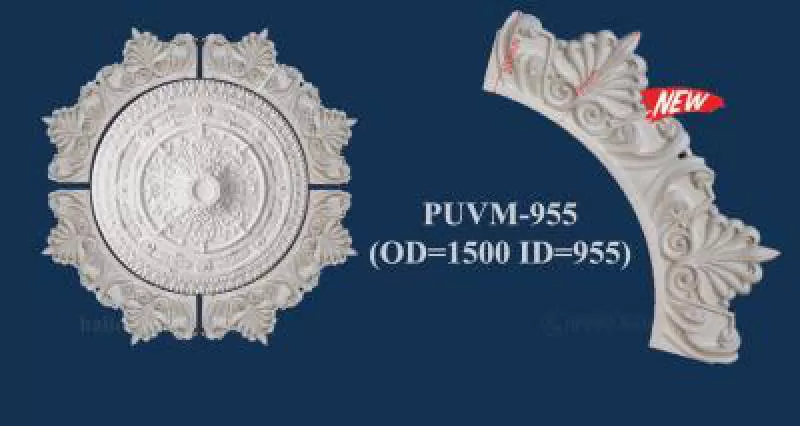 Bộ vòm mâm trần trang trí PU cao cấp PUVM-955