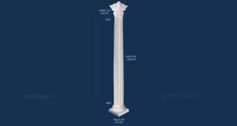 Bộ cột tròn PU cao cấp: PUDCT-254; PUTCT-254; PUCCT-254
