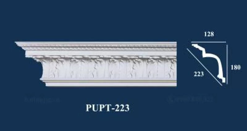 Phào cổ trần PU hoa văn PUPT-223