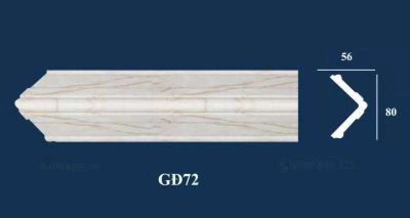 Phào góc tường PS vân đá 02 GĐ72