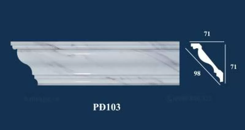 Phào cổ trần PS vân đá 03 PĐ103