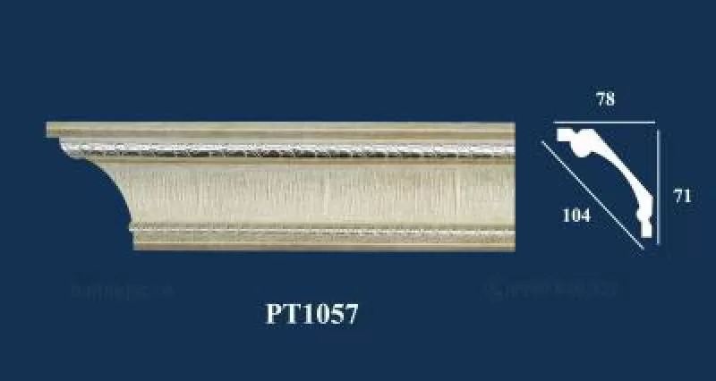 Phào PS hoa văn 07 - Phào góc tường PT1057