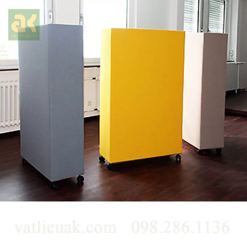 Tấm tiêu âm vải nỉ chống cháy khung gỗ thường 1200x600x30mm
