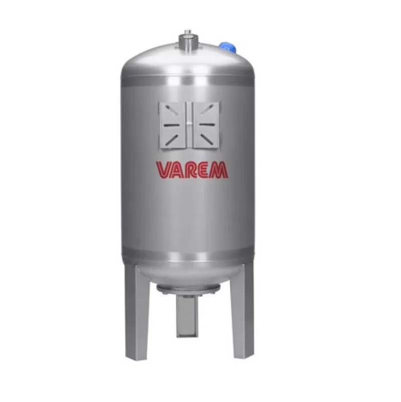 Bình tích áp Varem inox 50L đứng – 10Bar