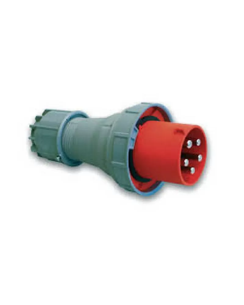 Phích cắm công nghiệp 5 pha PCE F035-6 IP67 63A 