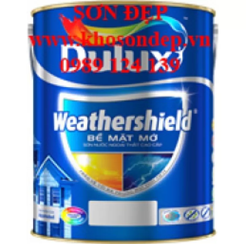 Sơn Dulux Weathershield GJ8B Bề Mặt Bóng 5l 