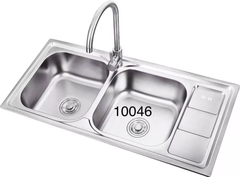 Chậu rửa chén 2 hộc cánh 10046A 