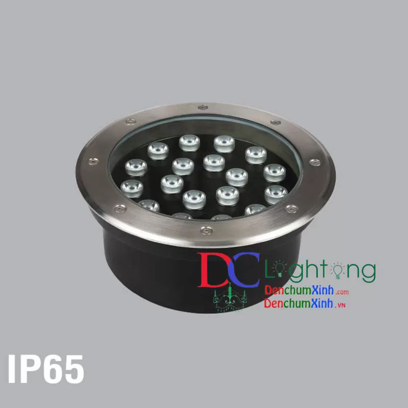 Đèn led âm đất MPE LUG - 18W lắp biệt thự 