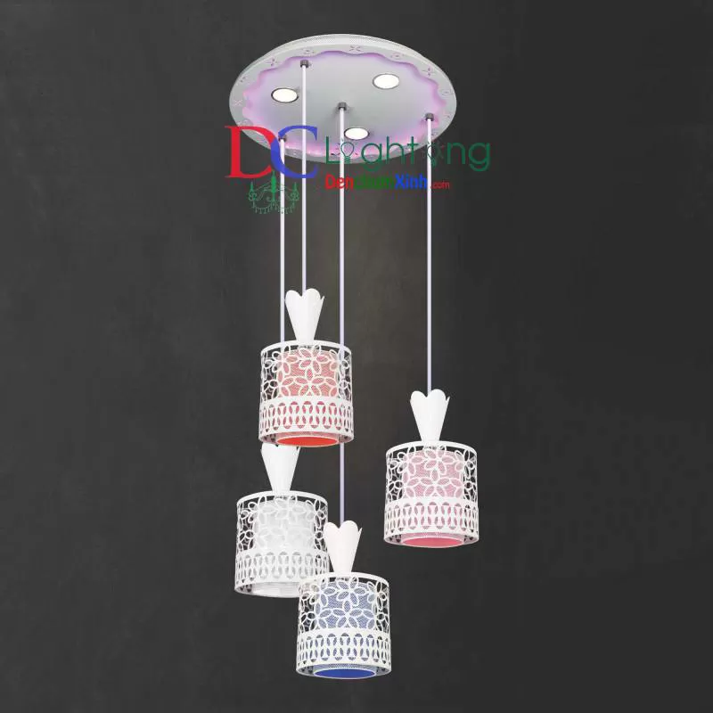 Đèn Thả LED Phòng Ăn DCX112/4 ( Rộng 32cm )