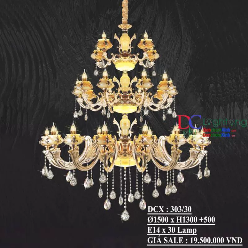 ĐÈN CHÙM NẾN CỔ ĐIỂN LẮP ĐẠI SẢNH 