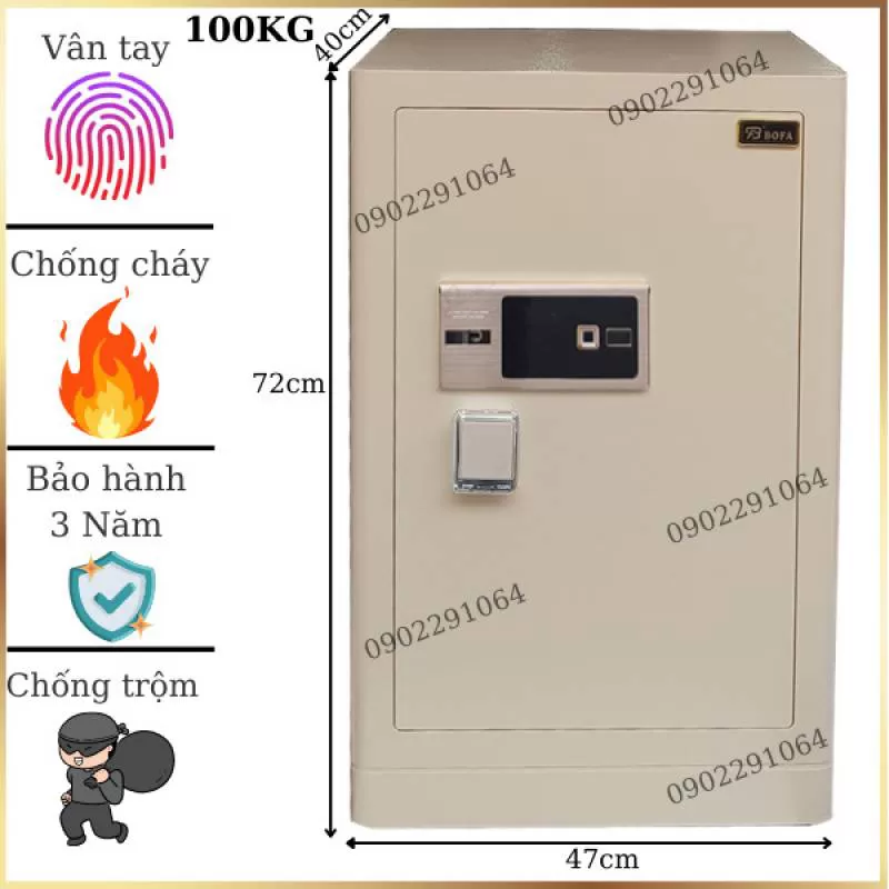 Mua Két sắt vân tay nhập khẩu Bofa D70VT [chống trộm bền -đẹp]