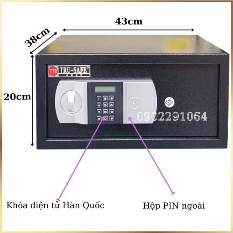 Két sắt khách sạn mini trusafe KS421 [Đang khuyến mãi 25%]
