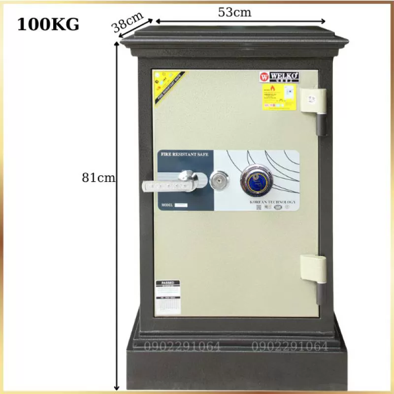 Két sắt Welko KN54DM khóa cơ đổi mã [ Chính hãng & Giá rẻ ] 