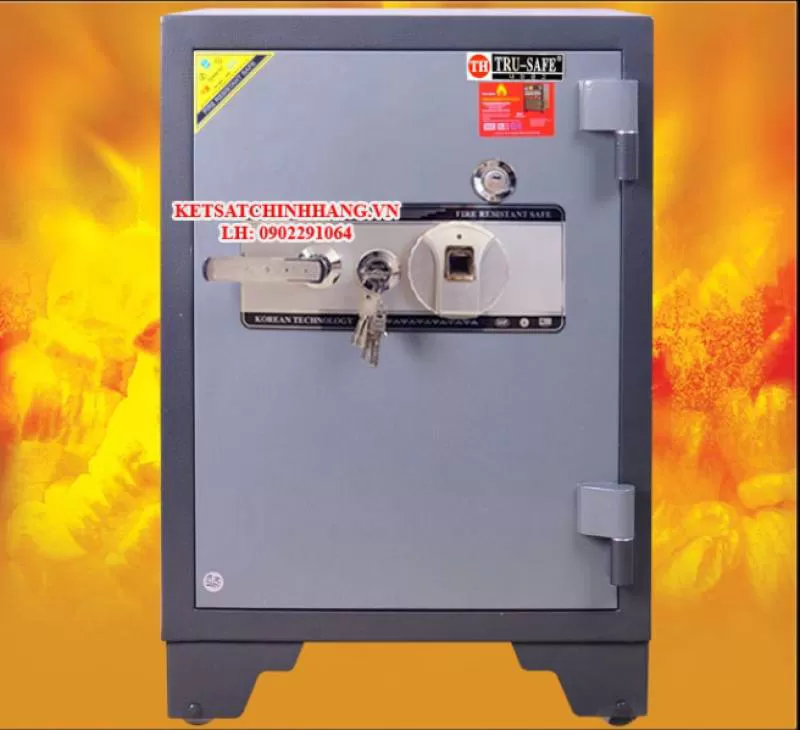 Két sắt cánh đúc trusafe KS150 vân tay 