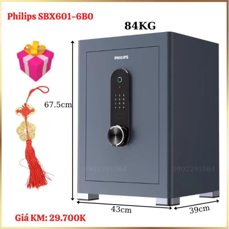 Két sắt nhập khẩu Philips SBX601-6B0 