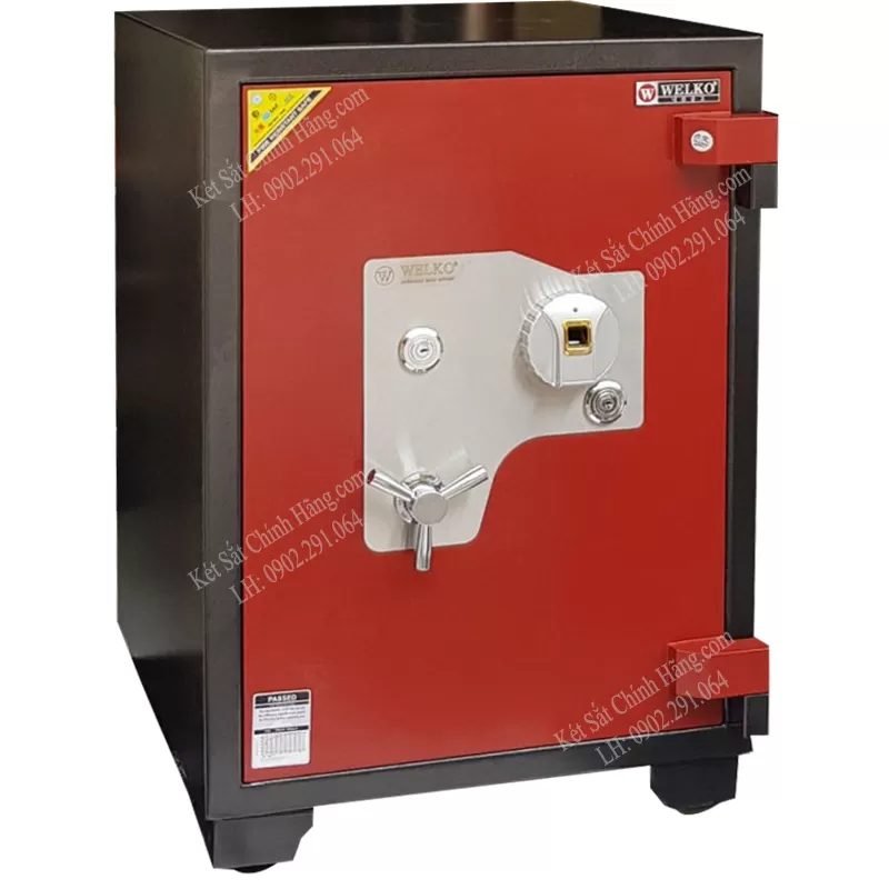 Két sắt welko xuất khẩu Mỹ US88F vân tay màu đỏ chống trộm Hiệu Quả