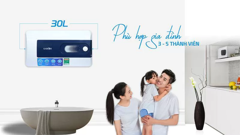 Điểm danh 3 mẫu bình nóng lạnh dưới 4 triệu siêu “hot” của Karofi
