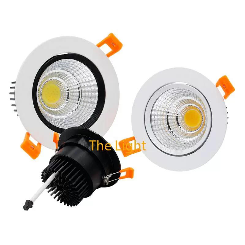 Đèn âm trần 7w downlight Led COB viền trắng vỏ trắng D90 TL-ACOB-7W01