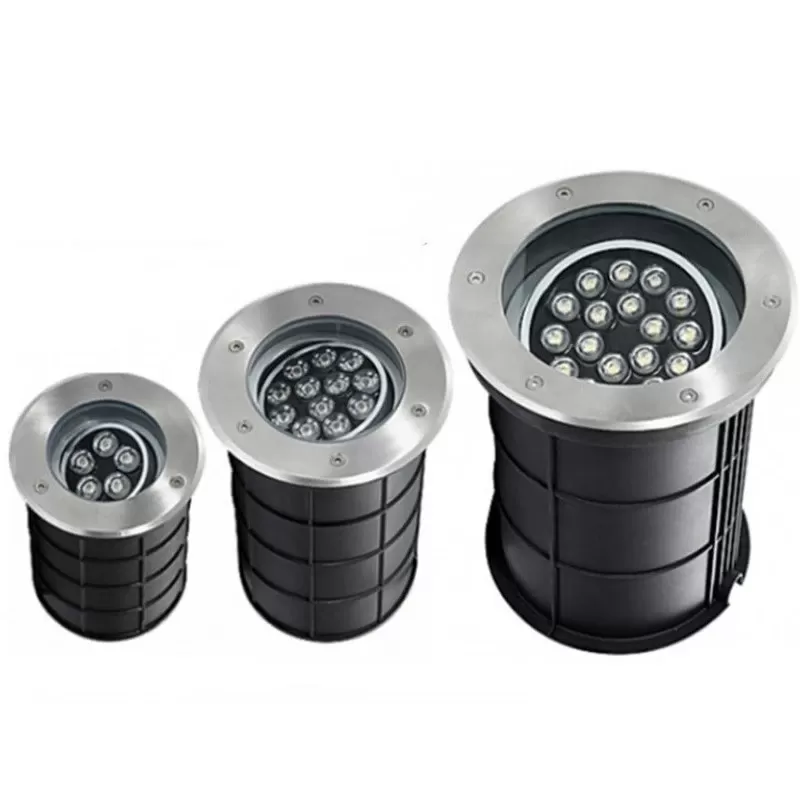 Đèn LED âm đất chỉnh hướng 9w 12w 18w 24w trang trí sân vườn ngoài trời chống nước ip65 cao cấp TL-ADCH01 
