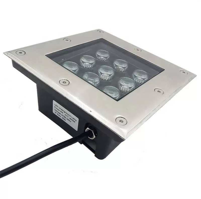 Đèn LED âm đất vuông 220v 12w 18w chiếu rọi lối đi, tường rào ngoài trời TL-ERS220S