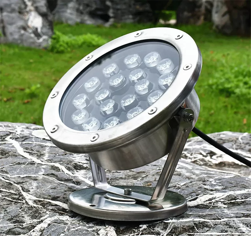 Đèn LED trong nước 12v 12w 15w 18w chiếu rọi spotlight trang trí hồ cá IP68 ngoài trời TL-UW12