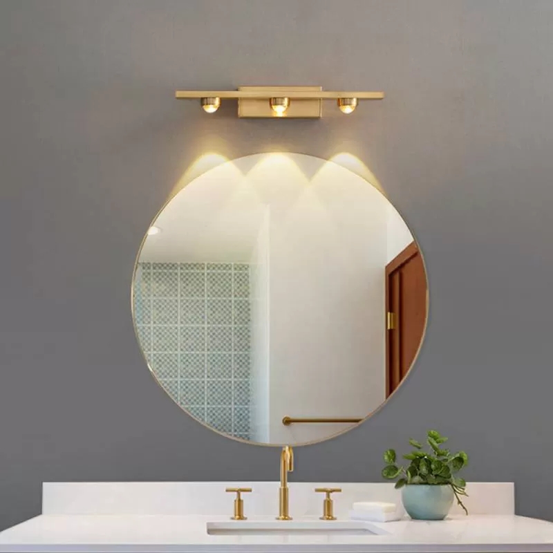 Đèn gương phòng tắm LED cao cấp hắt sáng trang trí khách sạn nhà hàng biệt thự phong cách Bắc Âu hiện đại vỏ vàng TL-YN-J5