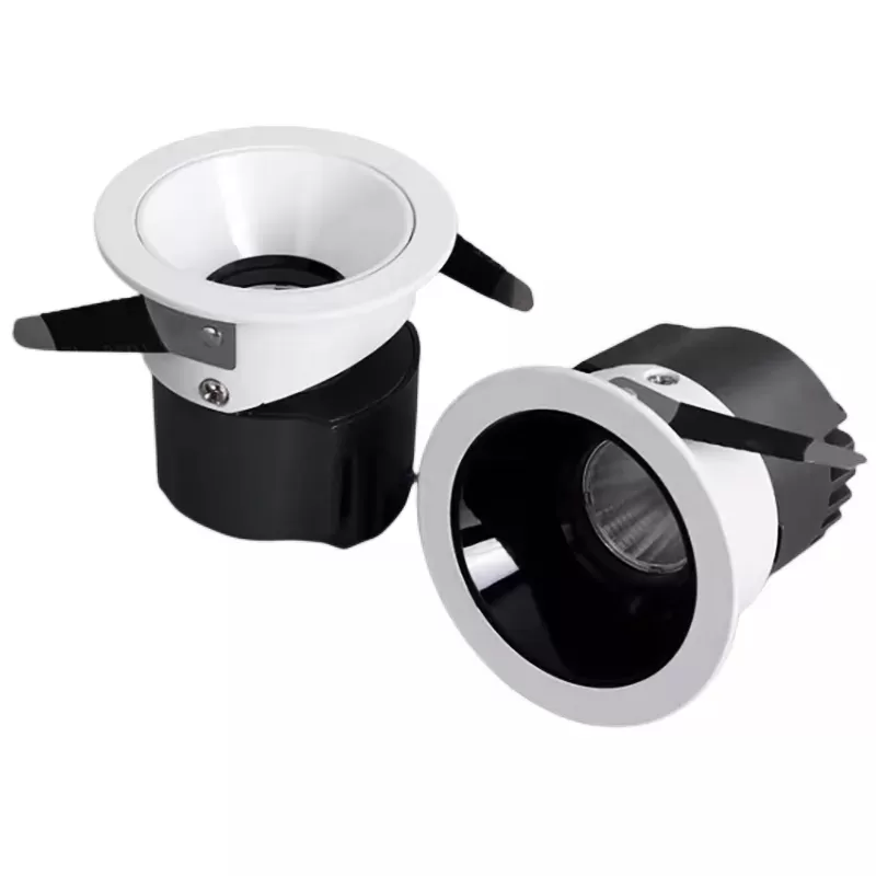 Đèn âm trần downlight LED COB loại nhỏ xoay góc 30 độ phi 55mm 5-7w đường kính 65mm cao 60mm chip Bridgelux nguồn Done chống chói cao cấp TL-ATVIE55