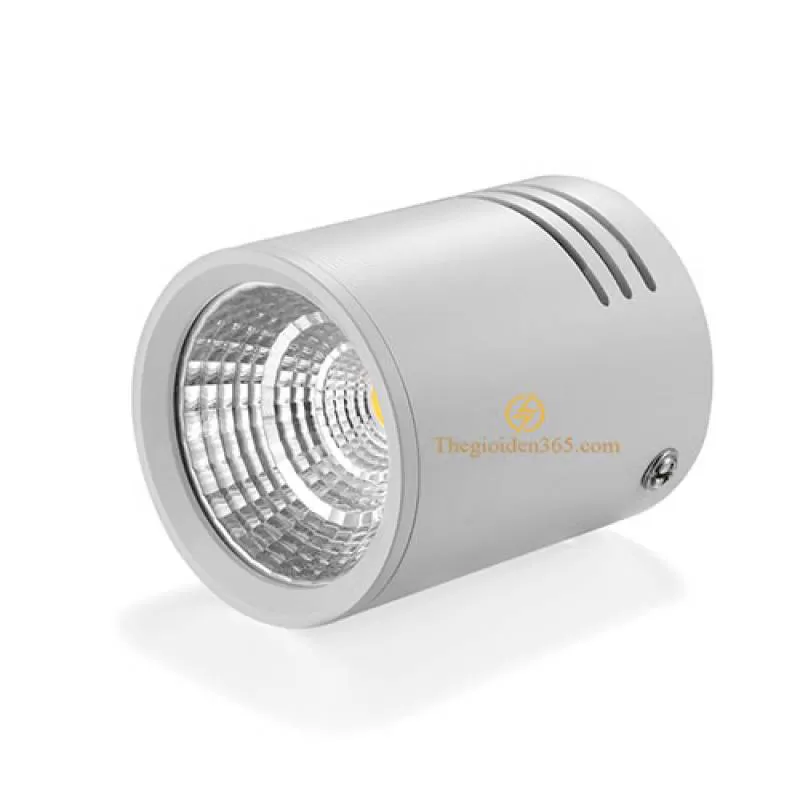 Đèn led gắn trần hộp tròn đơn 7w chip COB vỏ trắng D75 HN-01TR-7W