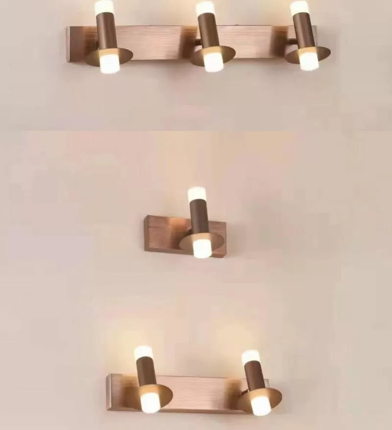 Đèn gương phòng tắm hắt 2 đầu LED 3 chế độ màu cao cấp trang trí phong cách Bắc Âu hiện đại TL-YN6078
