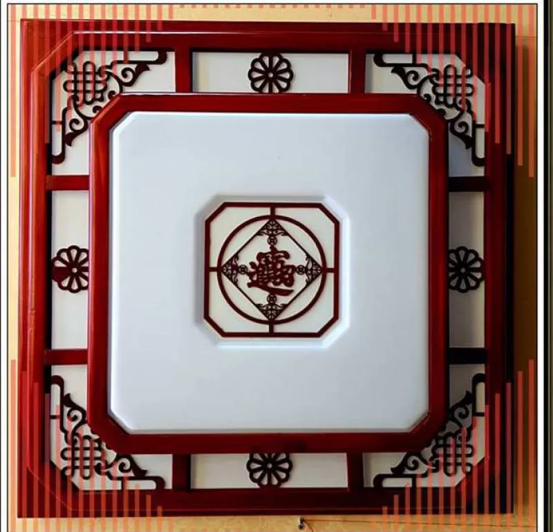 Đèn mâm gỗ 9013/55x55cm