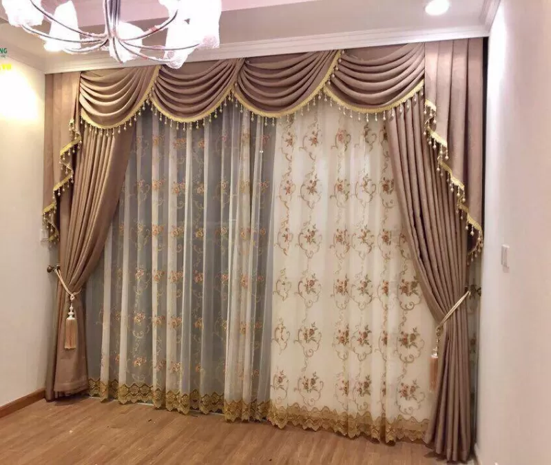 Rèm Vải Biệt Thự Ba Lớp