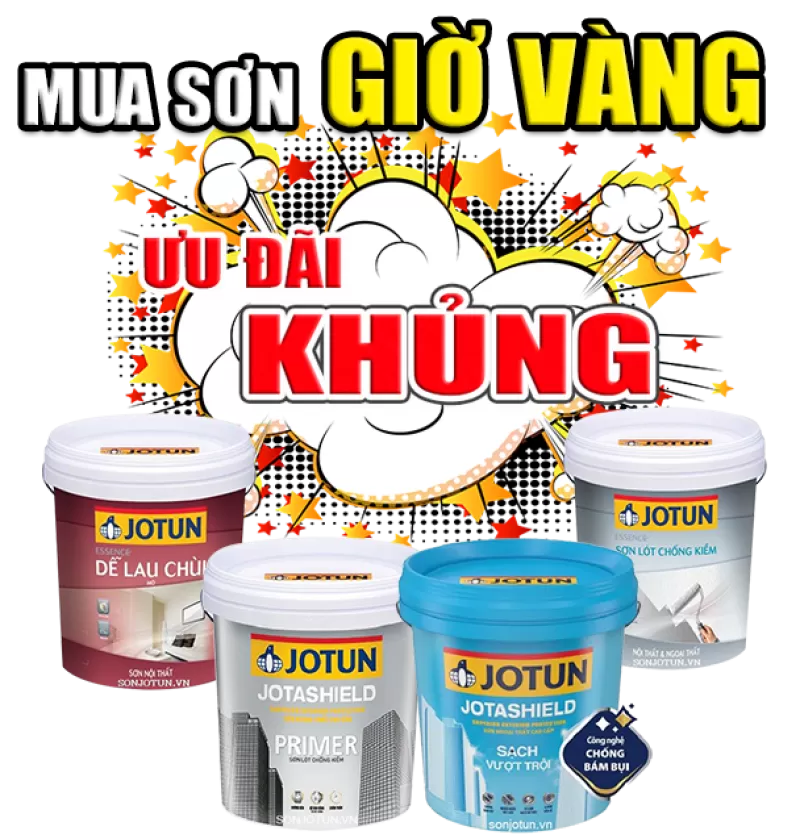 Sơn Jotun Ưu Đãi Giờ Vàng Cho Sản Phẩm Mới