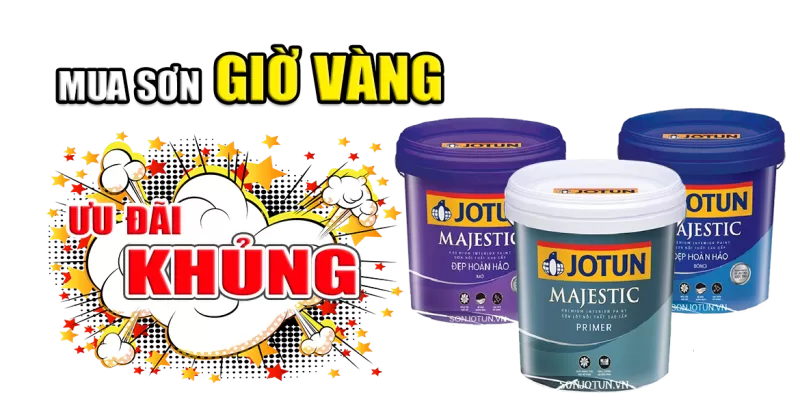 Ưu Đãi Giờ Vàng - Sơn Jotun Giảm Giá Khủng