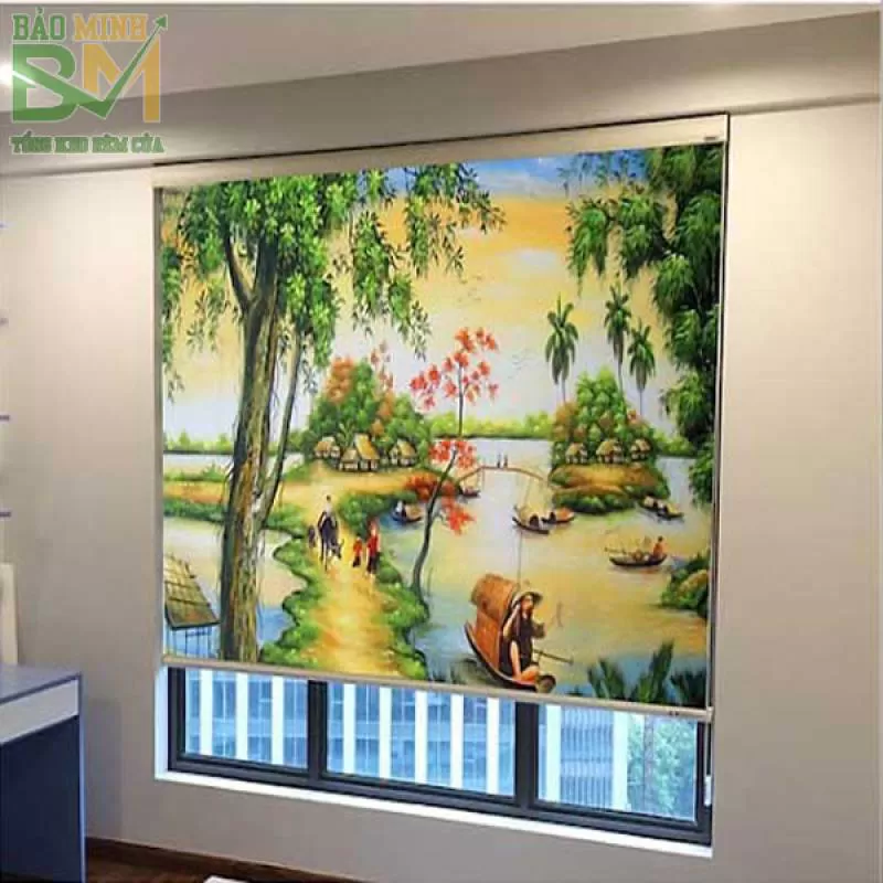 Rèm cuốn in tranh chống nhiệt giá rẻ hãng FIVESTAR mã B15