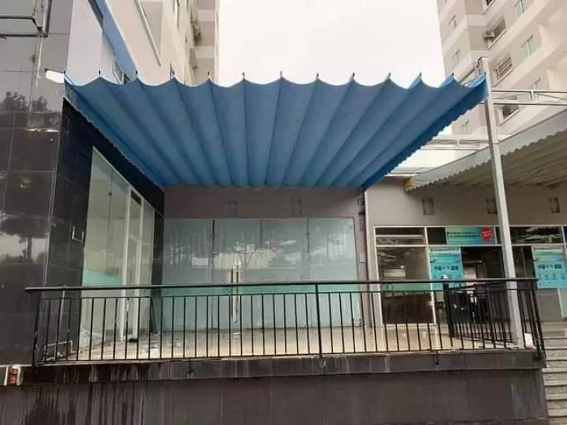Bạt mái xếp lớp che nắng ngoài trời mã BT10