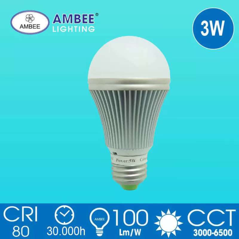 Đèn LED Bulb Nhôm Dày 3W