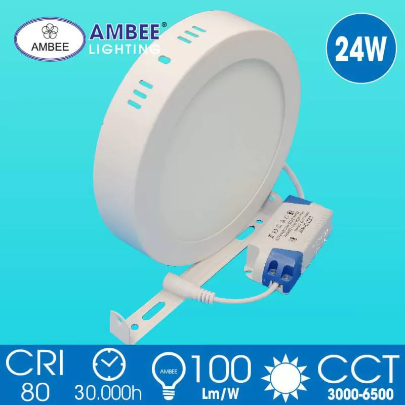 Đèn Led Ốp Trần Tròn 24W