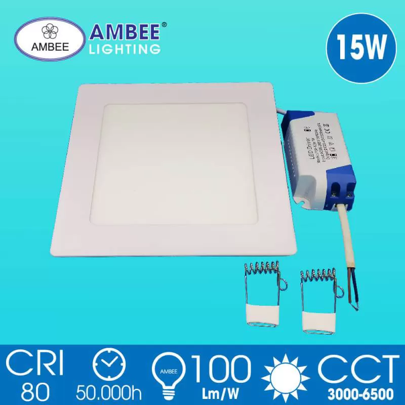 Đèn Led Âm Trần Siêu Mỏng Vuông 15W