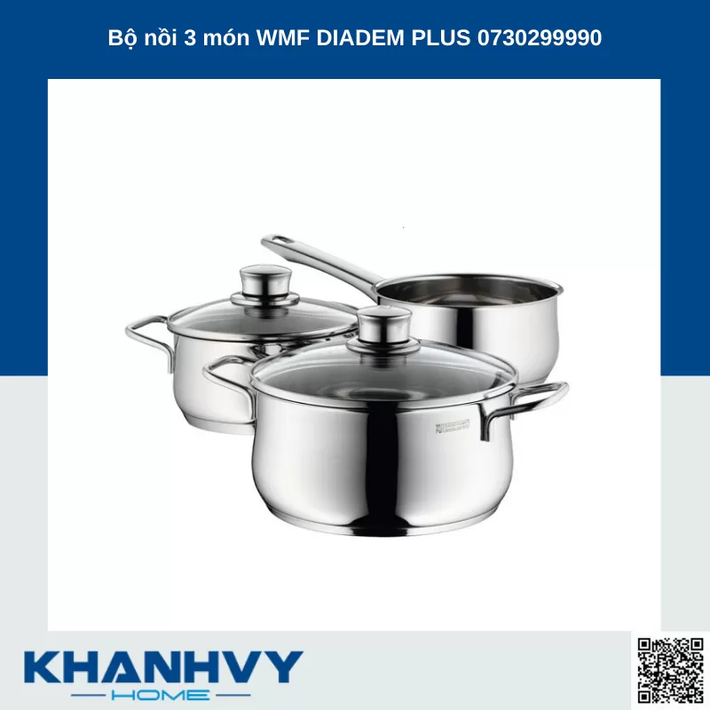 Bộ nồi 3 món WMF DIADEM PLUS 0730299990 Outlet