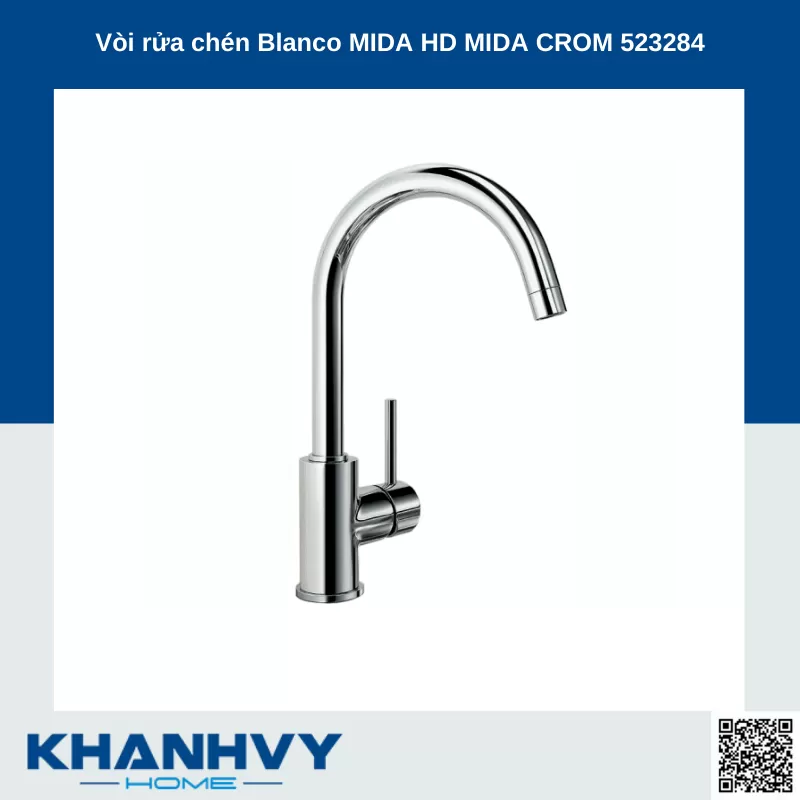 Vòi rửa chén Blanco MIDA HD MIDA CROM 523284 NEW 100% Outlet T6